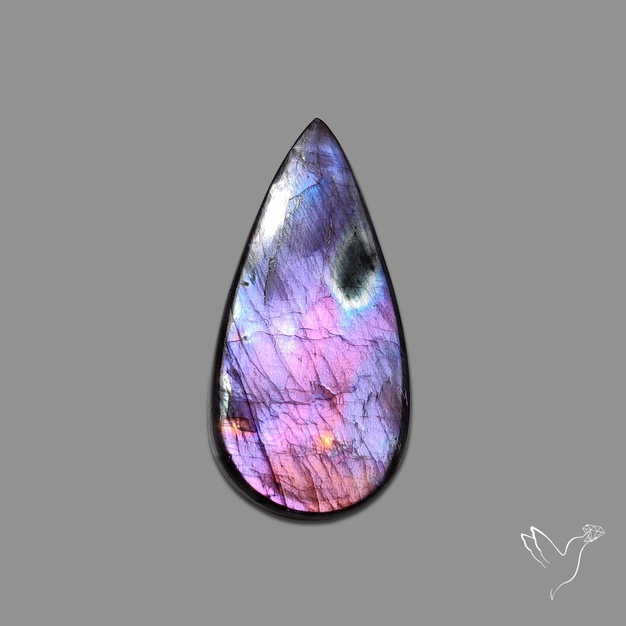 Purple Spectrolite Cabochon