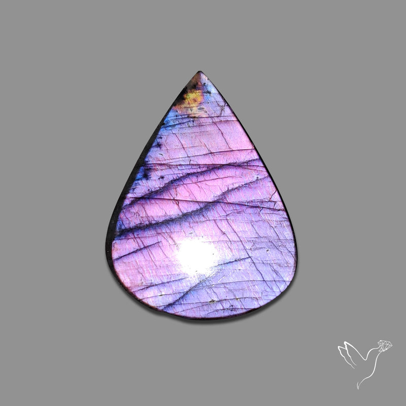 Purple Spectrolite Cabochon