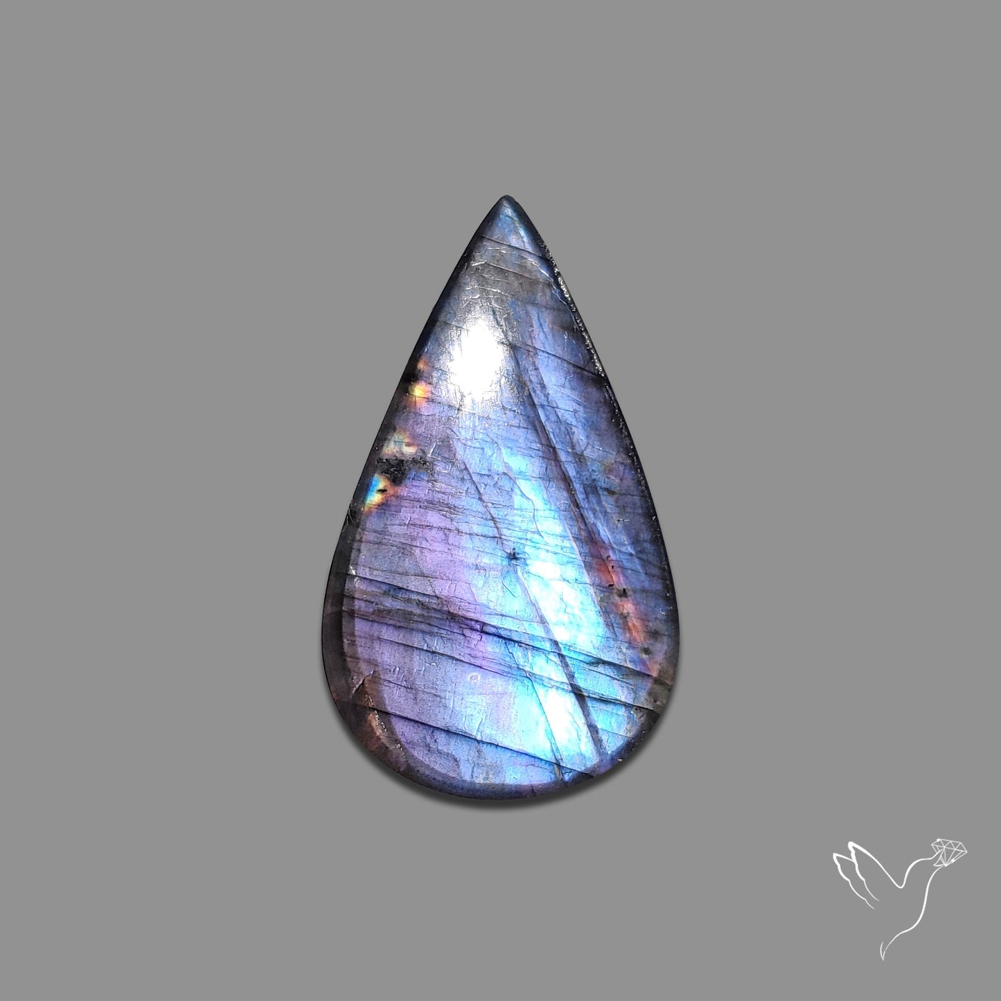 Buy Electric Blue Spectrolite Cabochon N46549 Online at GemstonesForSale