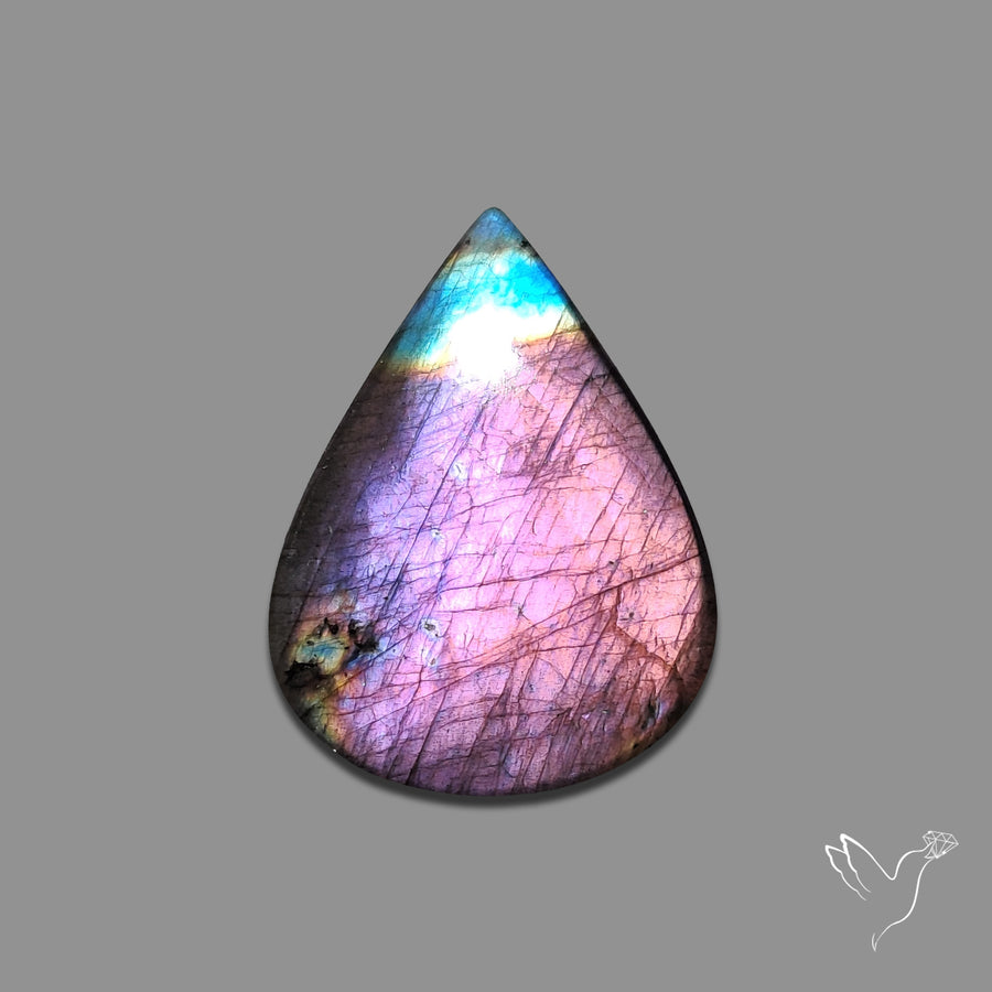Purple Spectrolite Cabochon