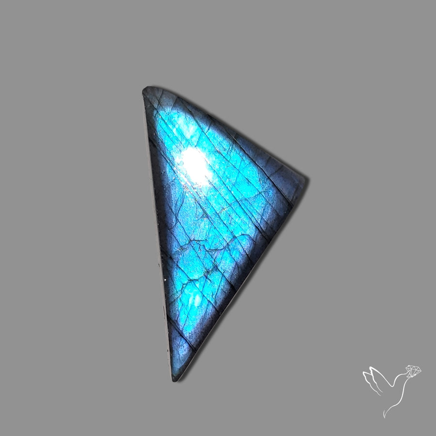 Electric Blue Spectrolite Cabochon