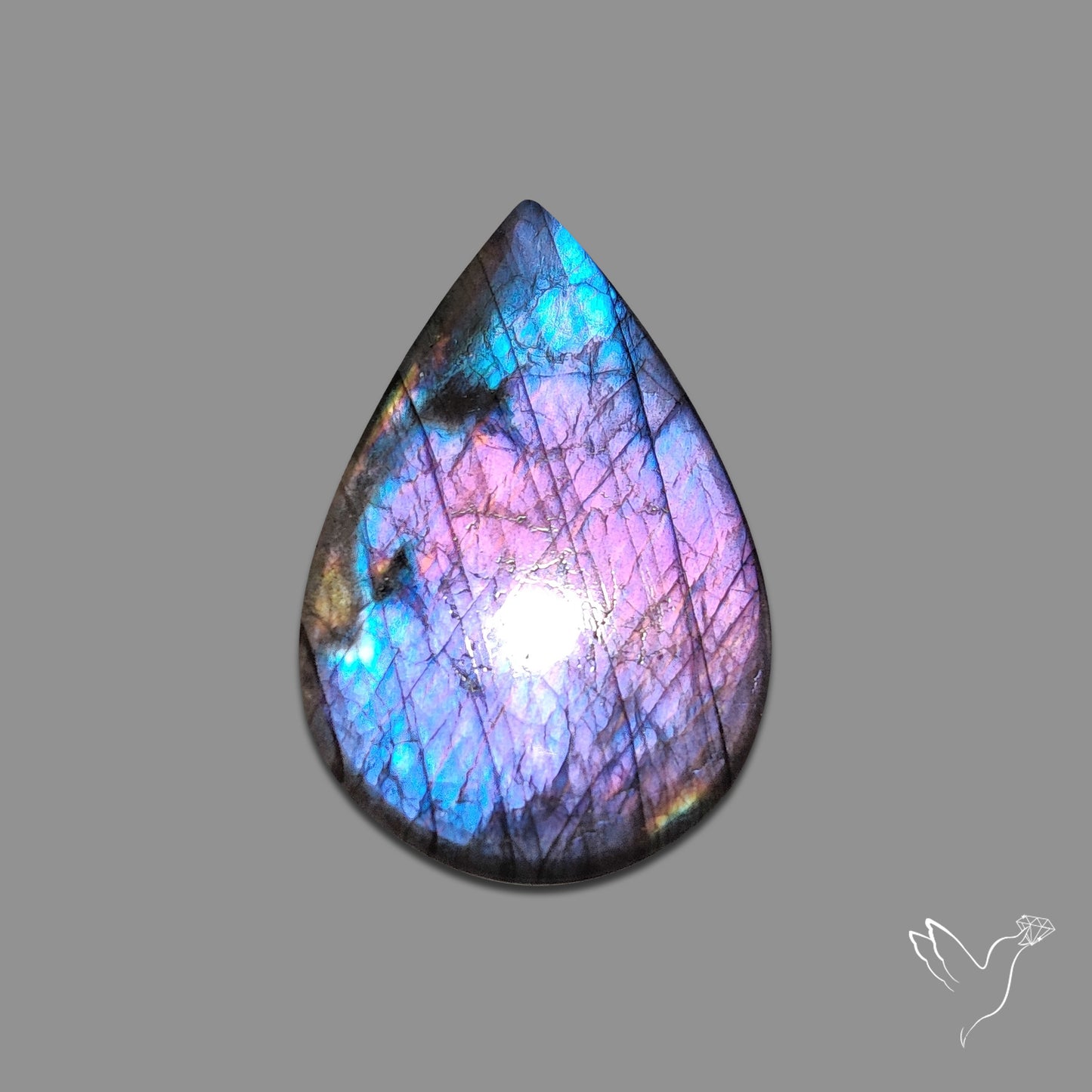 Buy Purple Spectrolite Cabochon N46562 Online at GemstonesForSale