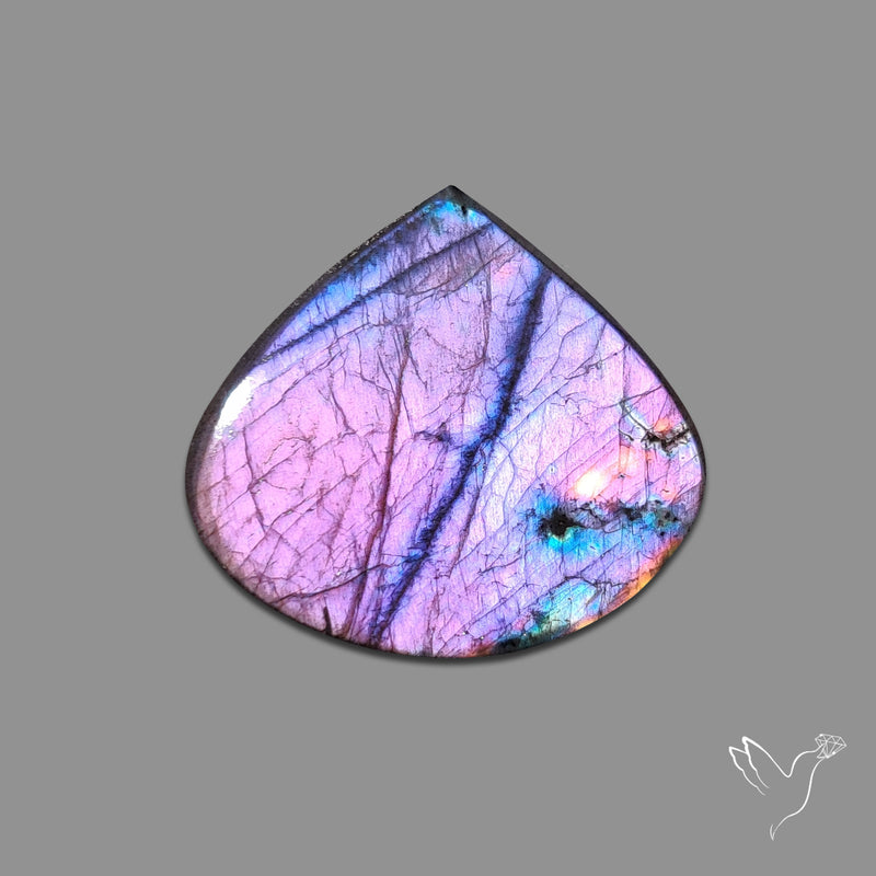 Purple Spectrolite Cabochon