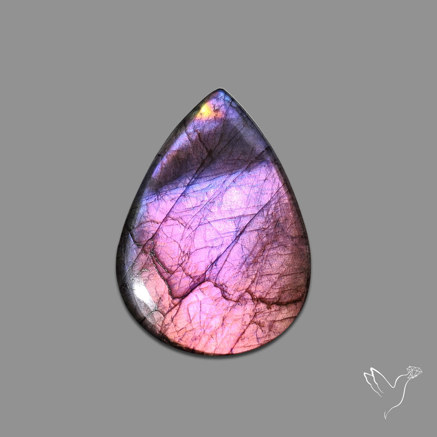 Purple Spectrolite Cabochon