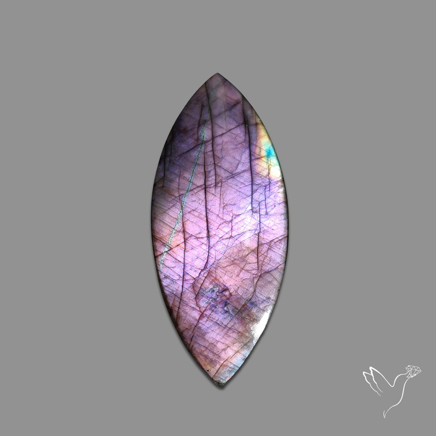 Purple Spectrolite Cabochon