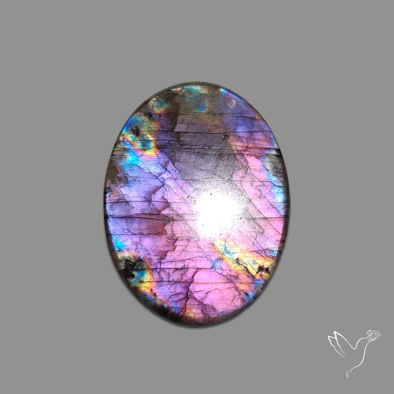Purple Spectrolite Cabochon