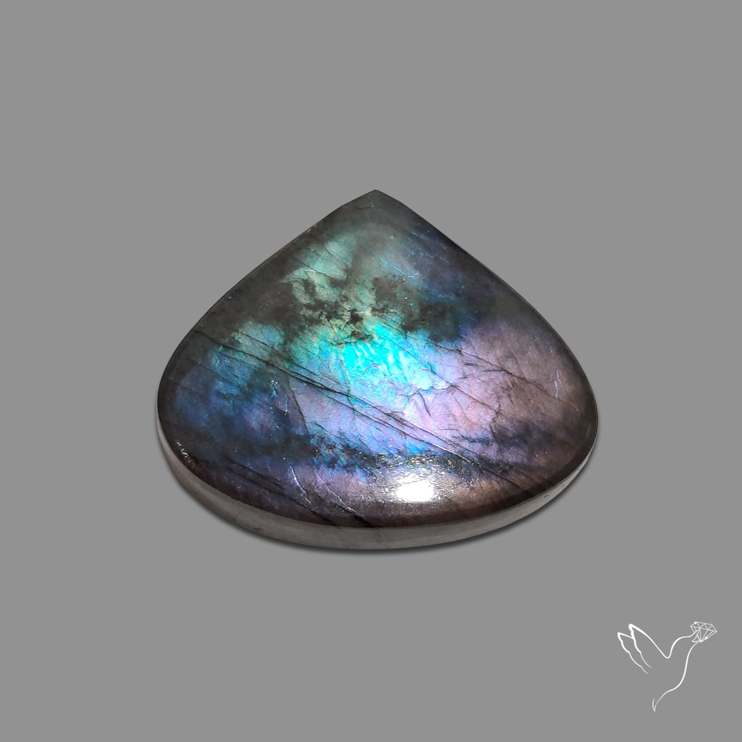 Buy Rainbow Spectrolite Cabochon N46573 Online at GemstonesForSale