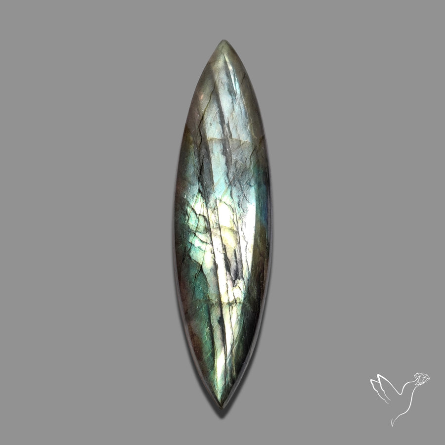 Yellow Green Labradorite Cabochon