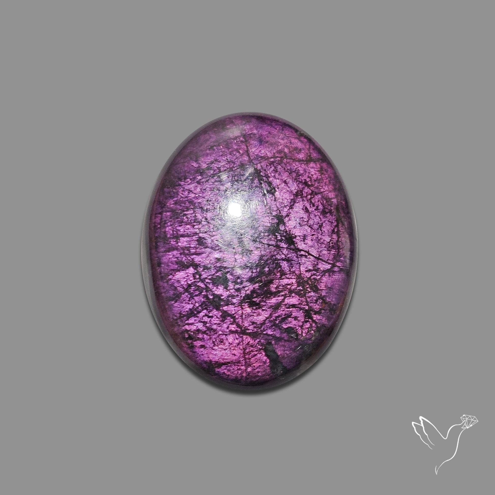 Buy Purpurite Cabochon N46610 Online at GemstonesForSale