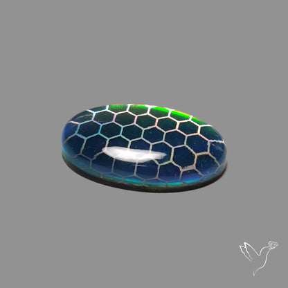 Aurora Opal Honeycomb Inlay Doublet