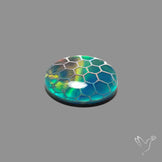 Aurora Opal Honeycomb Inlay Doublet