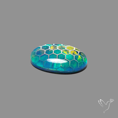 Aurora Opal Honeycomb Inlay Doublet