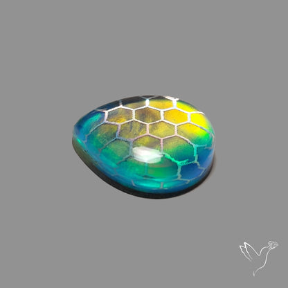 Aurora Opal Honeycomb Inlay Doublet