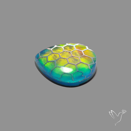Aurora Opal Honeycomb Inlay Doublet