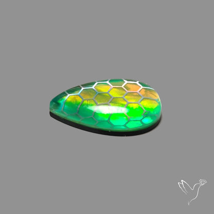 Aurora Opal Honeycomb Inlay Doublet