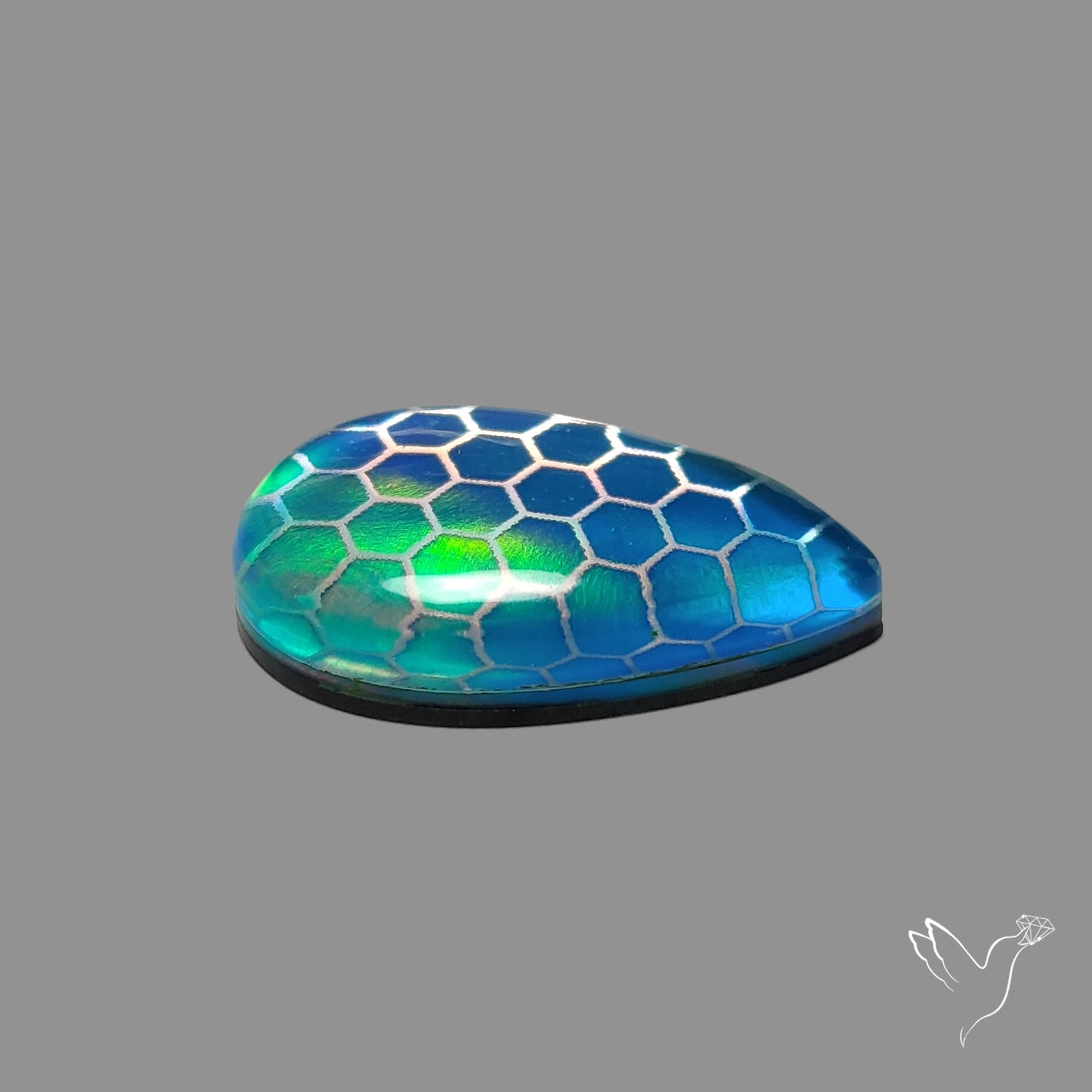 Aurora Opal Honeycomb Inlay Doublet