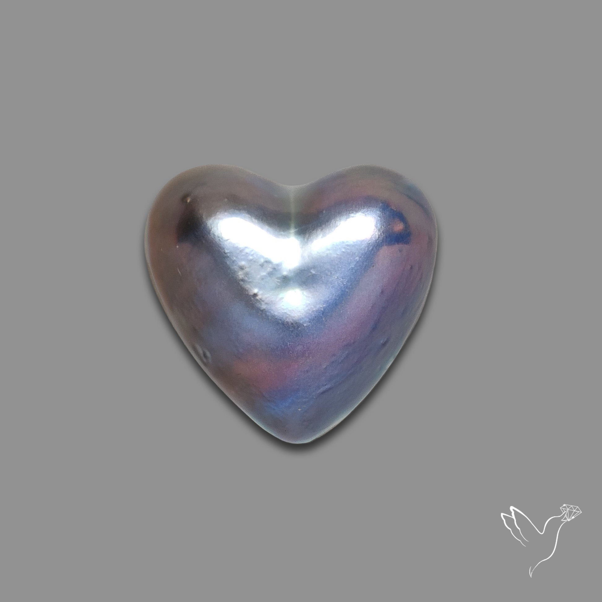 Buy Coated Pearl Heart Carving N46653 Online at GemstonesForSale