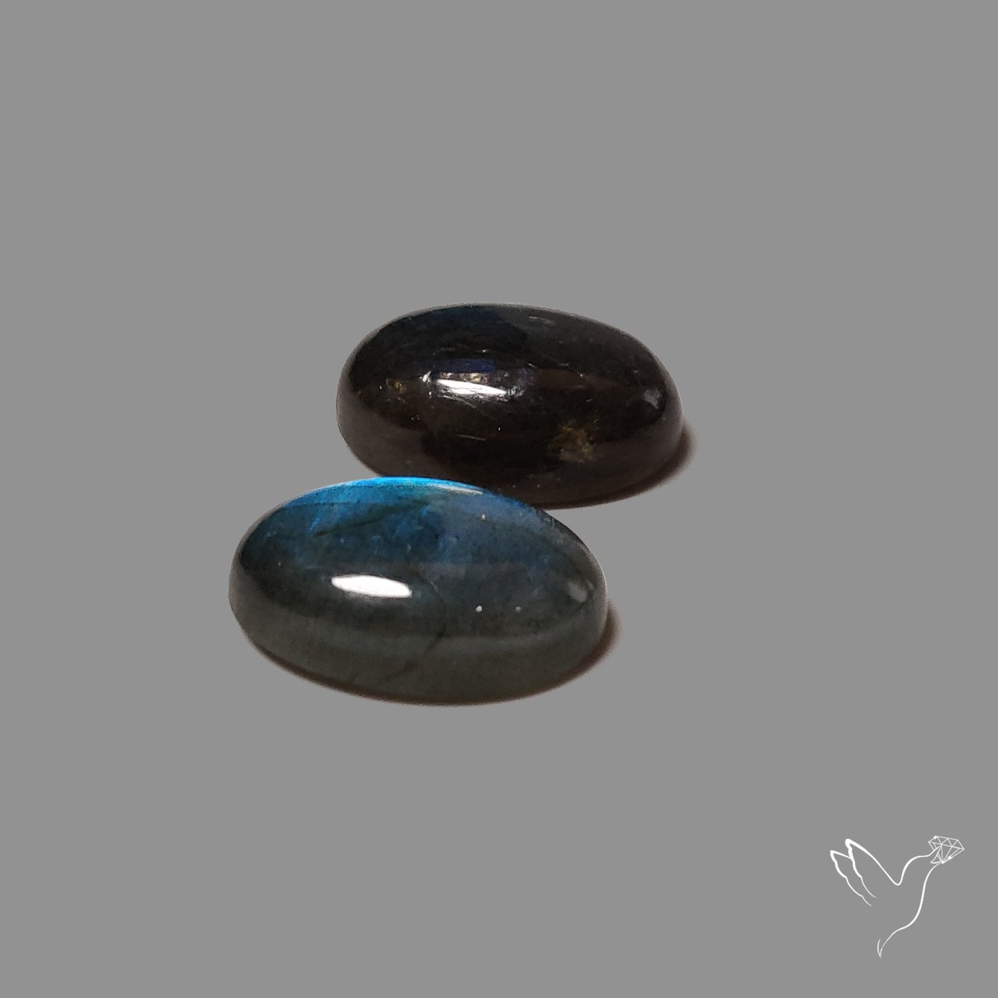 Deep Blue Labradorites Pair