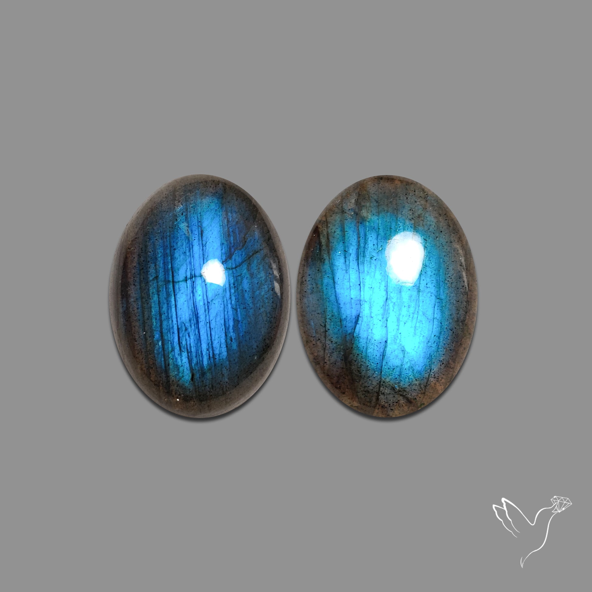 Buy Blue Labradorites Pair N46661 Online at GemstonesForSale