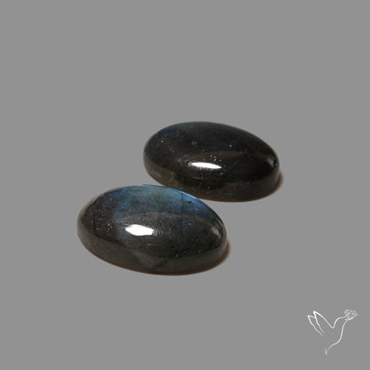 Deep Blue Labradorites Pair
