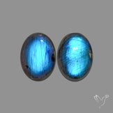 Buy Deep Blue Labradorites Pair N46667 Online at GemstonesForSale