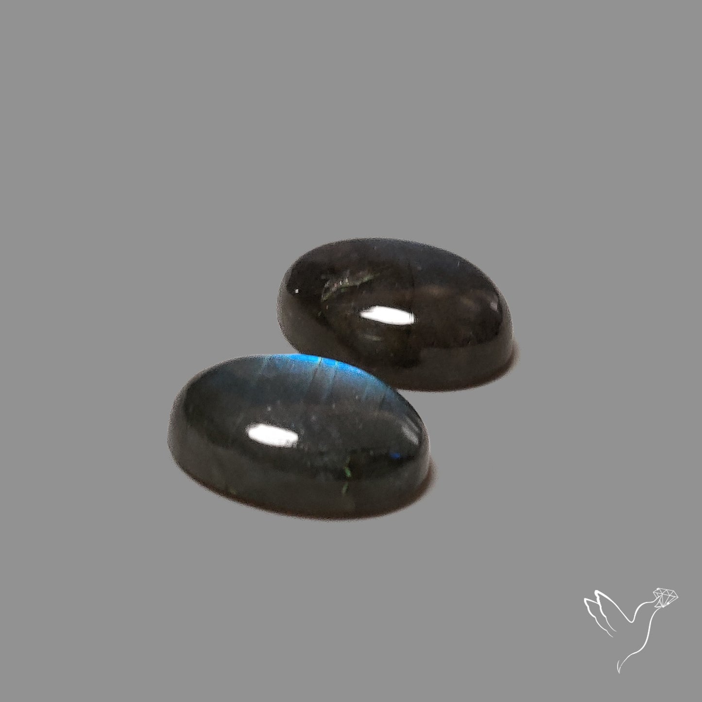 Blue Labradorites Pair