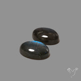 Blue Labradorites Pair