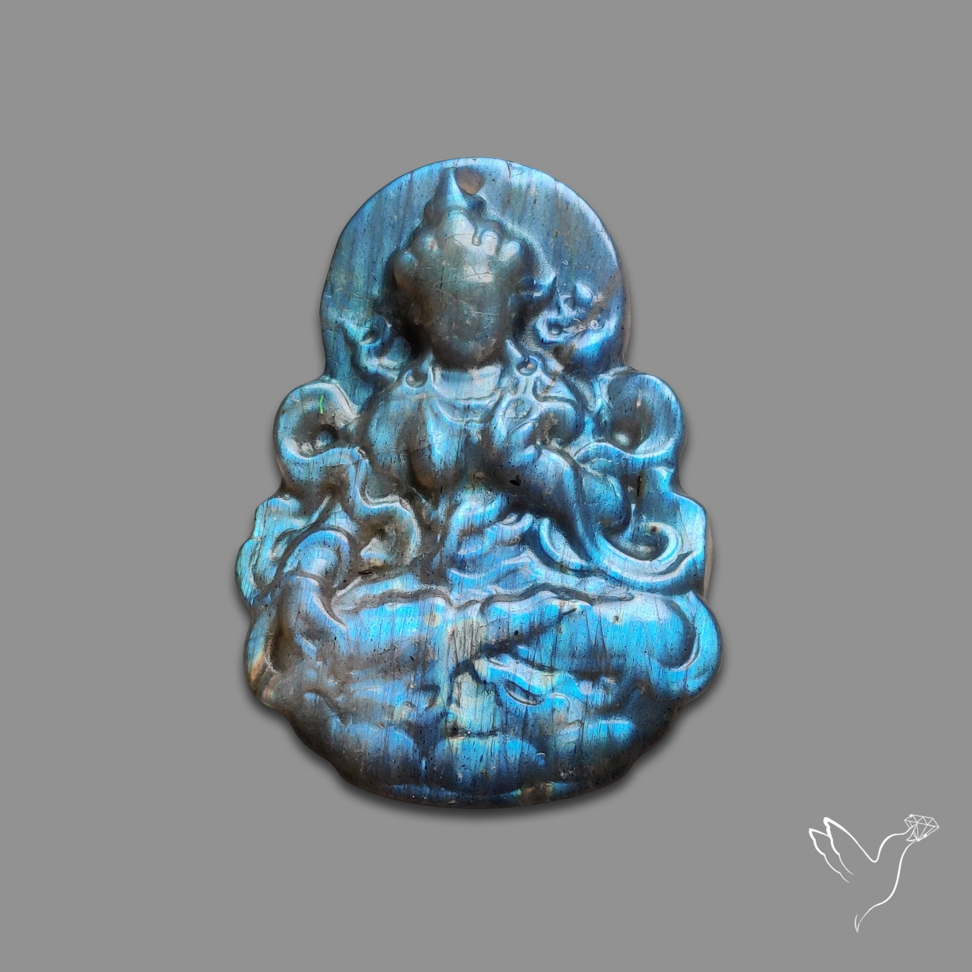 Buy Blue Labradorites Goddess Carving Precision Handcarved N46671 Online at GemstonesForSale