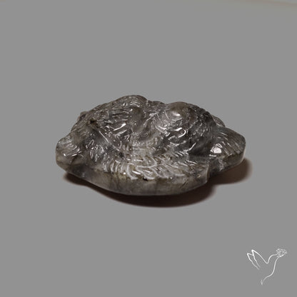 Blue Labradorites Lion Face Carving Precision Handcarved