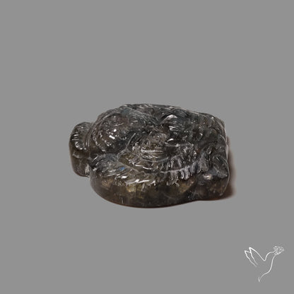 Blue Labradorites Lion Face Carving Precision Handcarved
