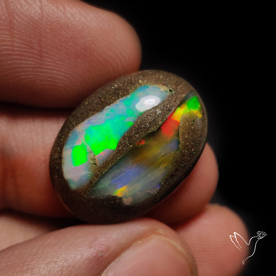 Galaxy Inlay Opal in Matrix