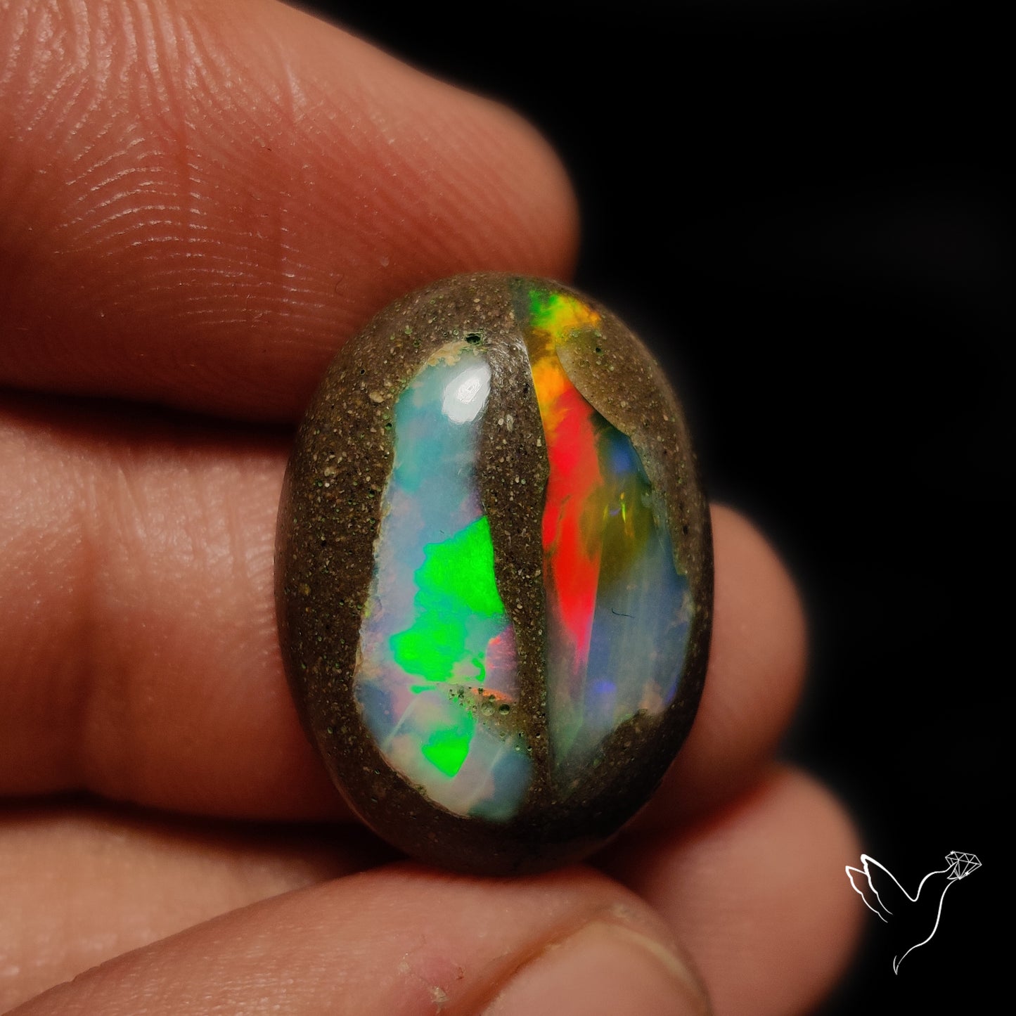 Galaxy Inlay Opal in Matrix