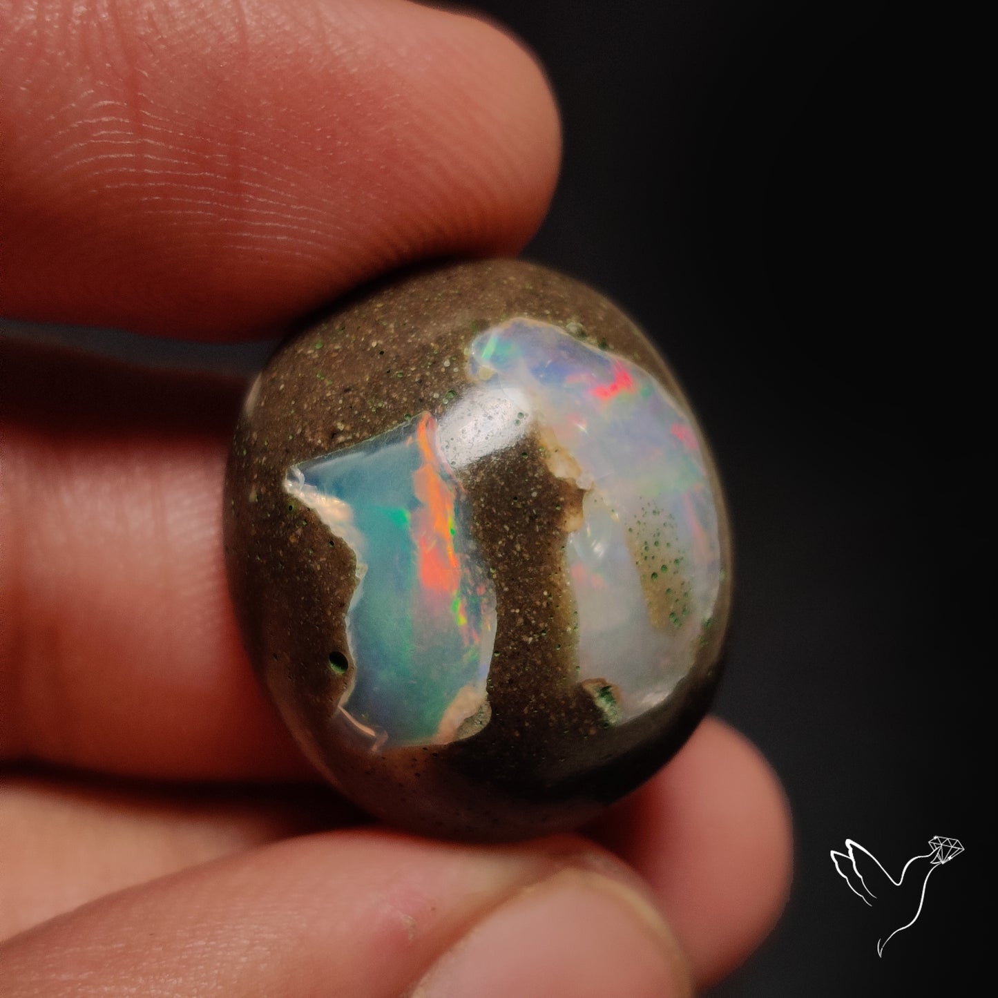 Buy Galaxy Inlay Opal in Matrix N46694 Online at GemstonesForSale