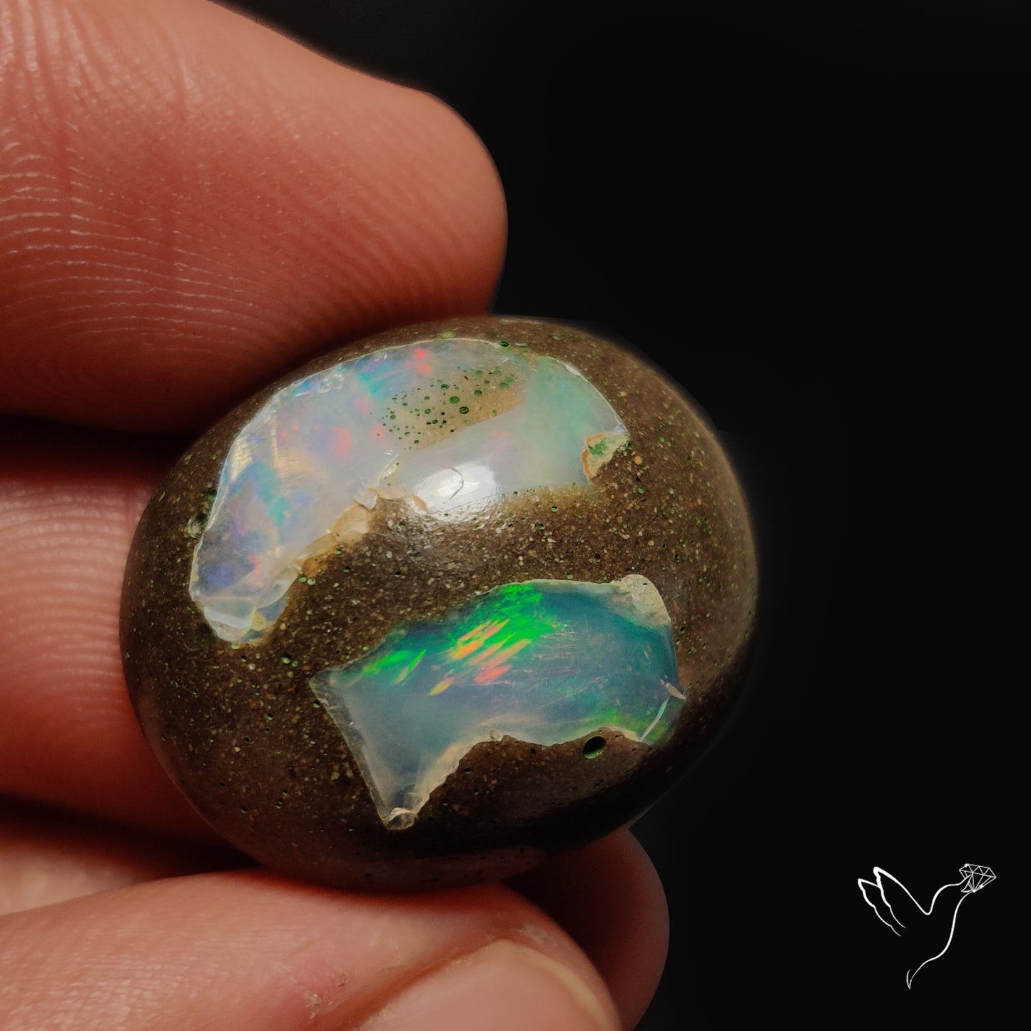 Galaxy Inlay Opal in Matrix