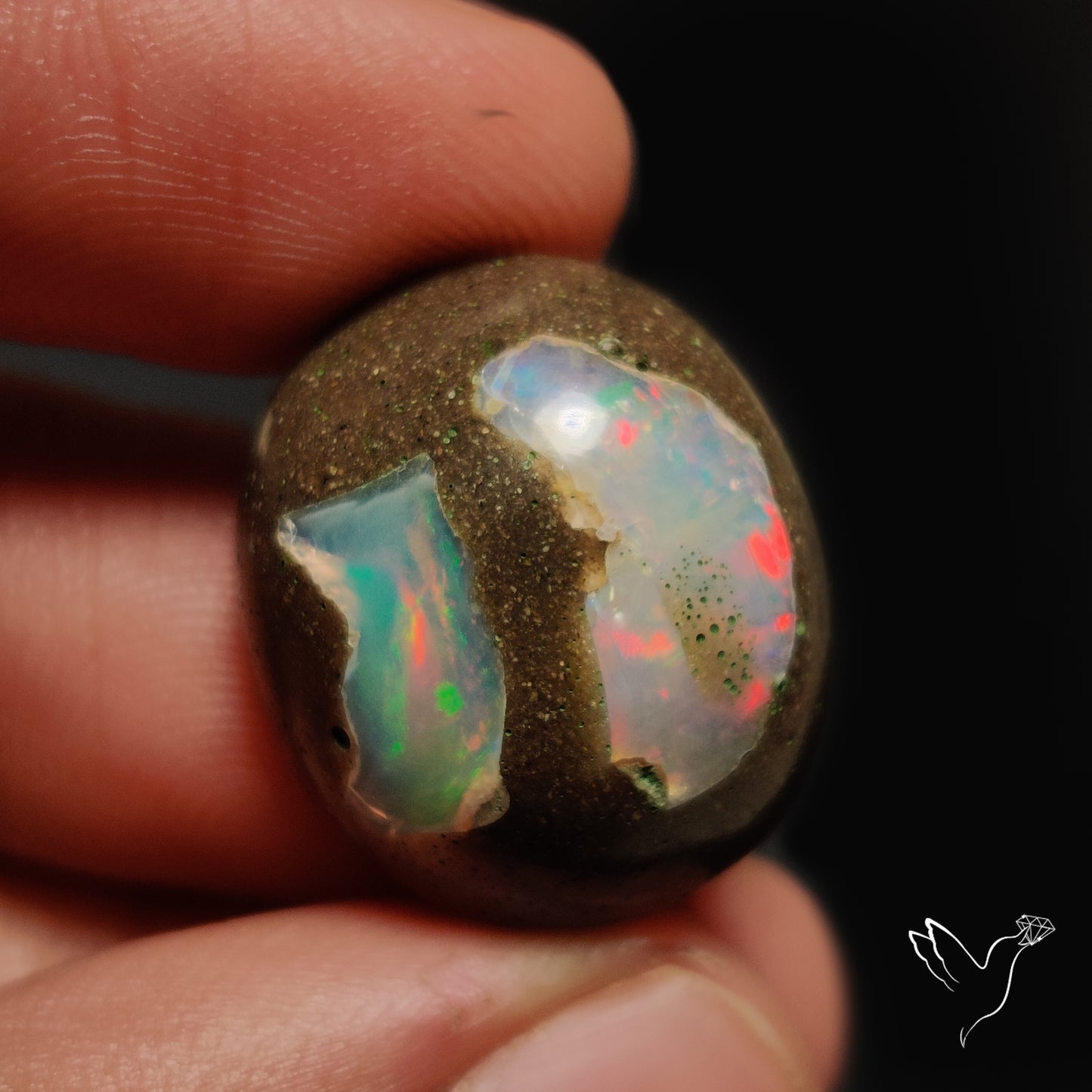 Galaxy Inlay Opal in Matrix