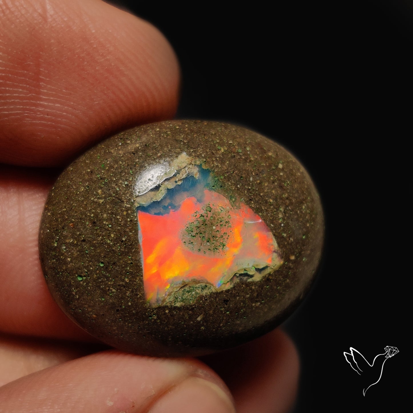 Galaxy Inlay Opal in Matrix