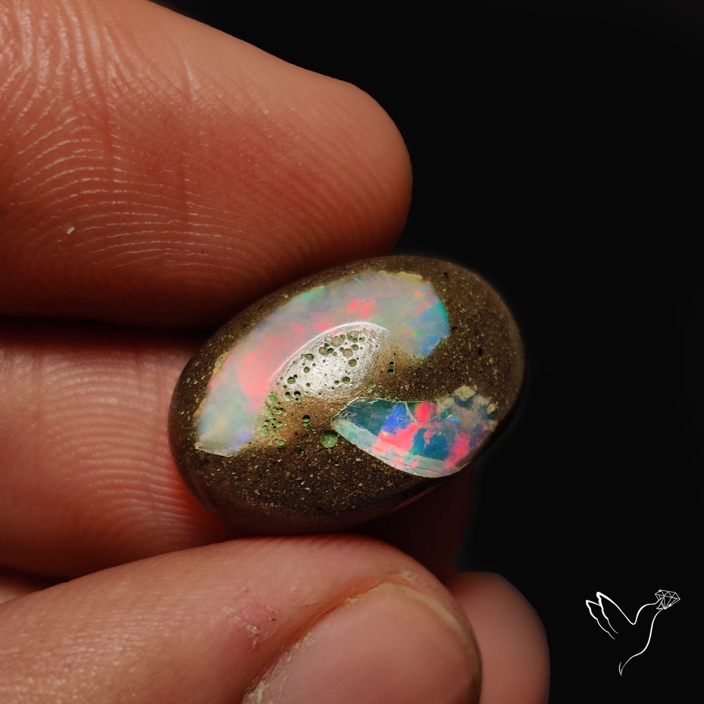Galaxy Inlay Opal in Matrix