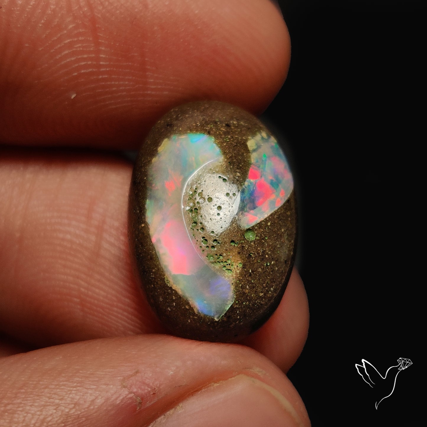 Galaxy Inlay Opal in Matrix