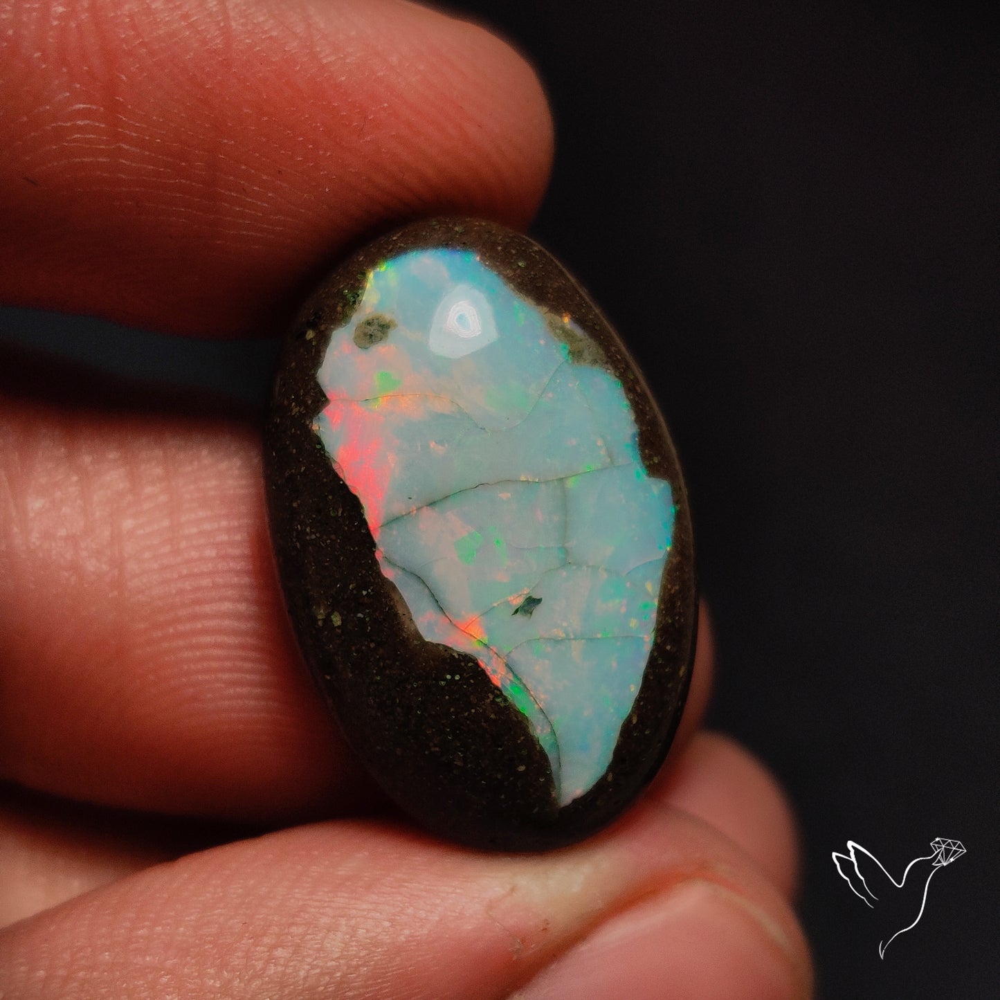 Galaxy Inlay Opal in Matrix