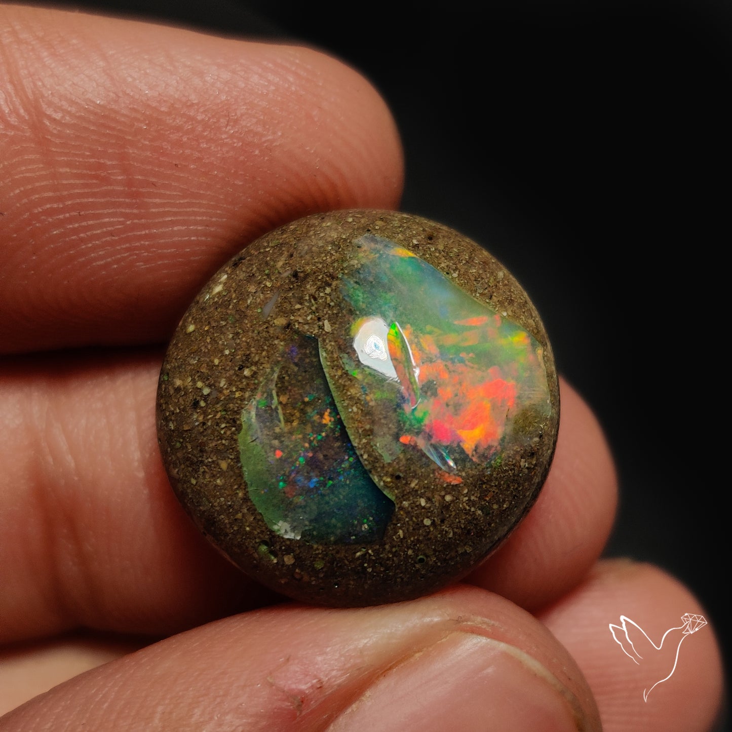 Galaxy Inlay Opal in Matrix