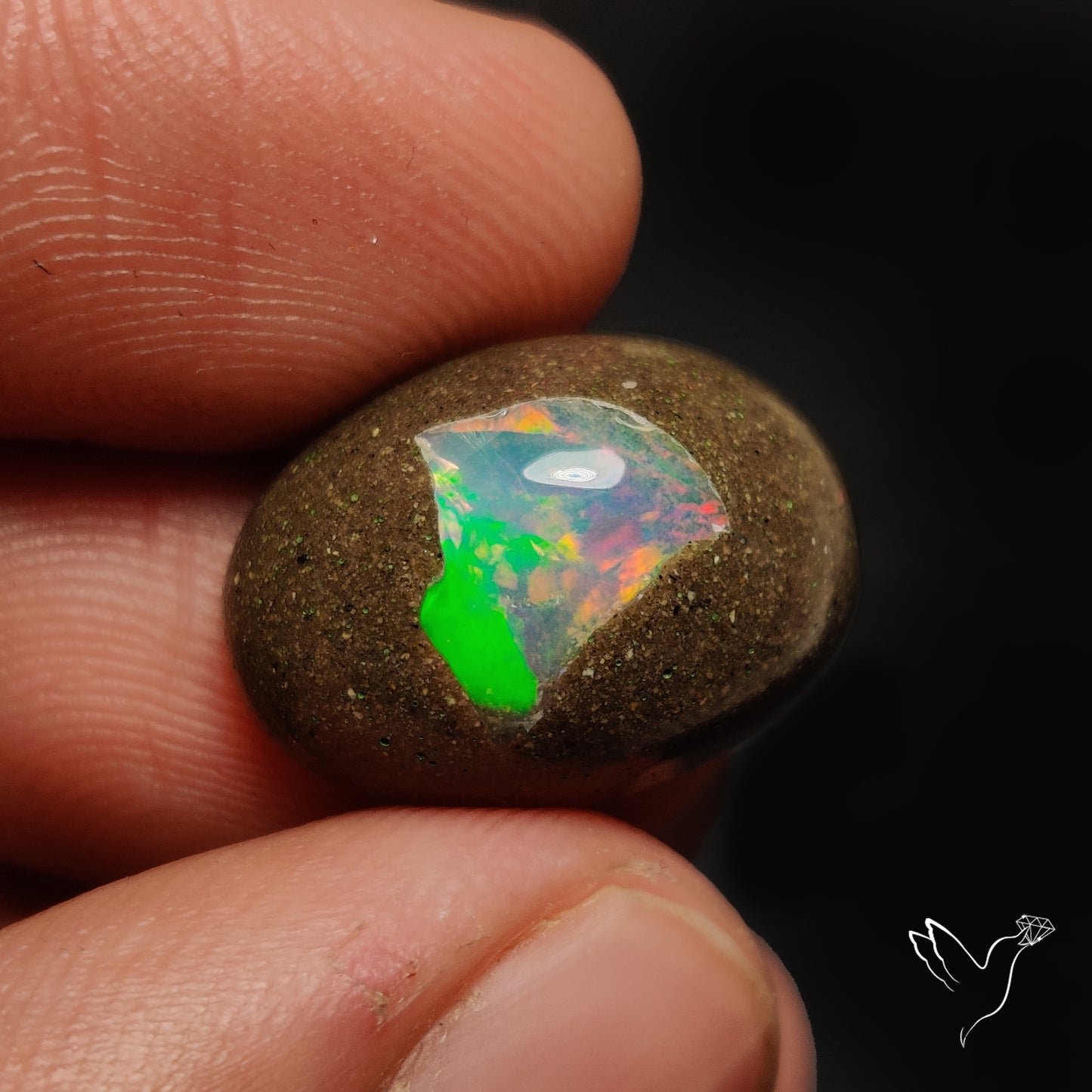 Galaxy Inlay Opal in Matrix