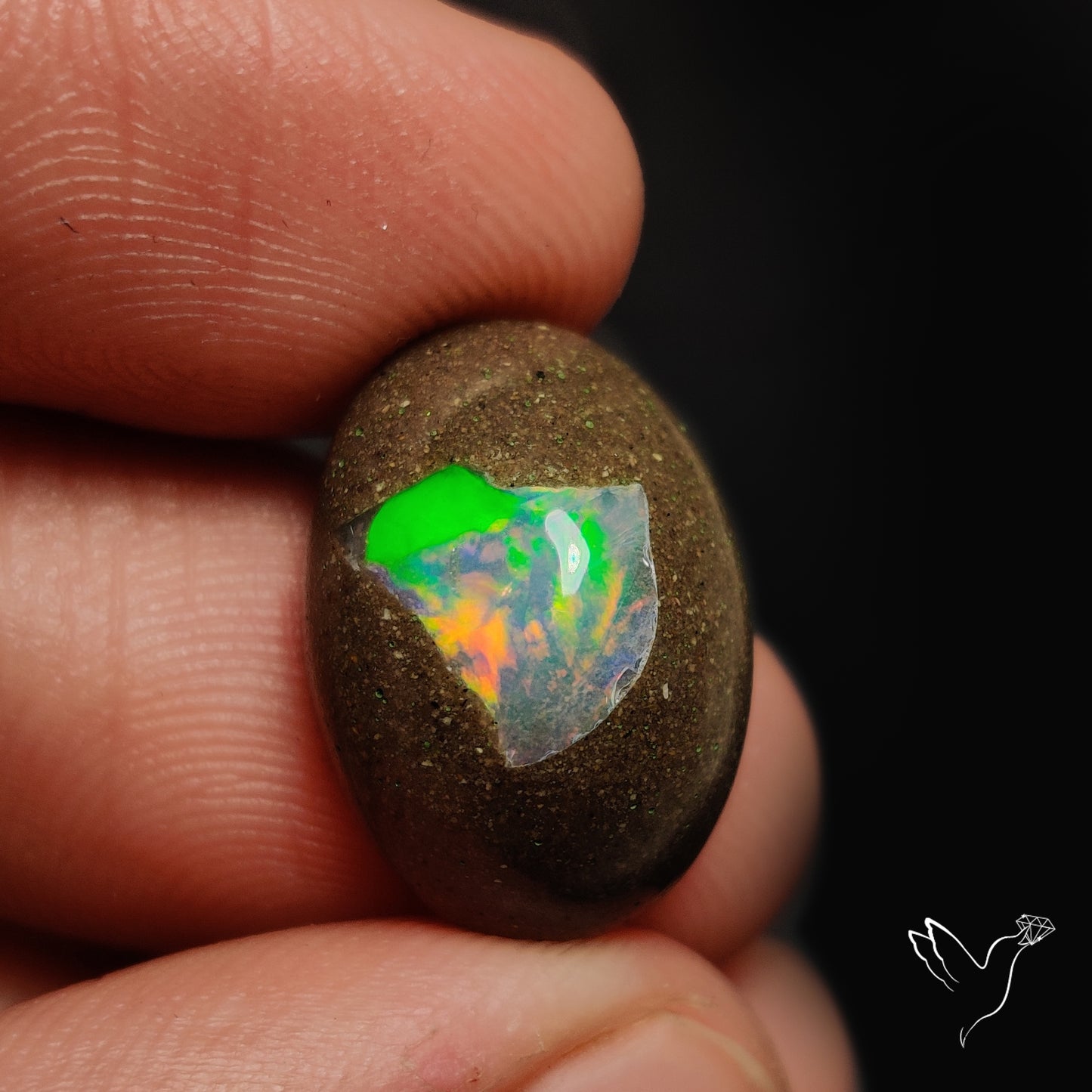 Galaxy Inlay Opal in Matrix