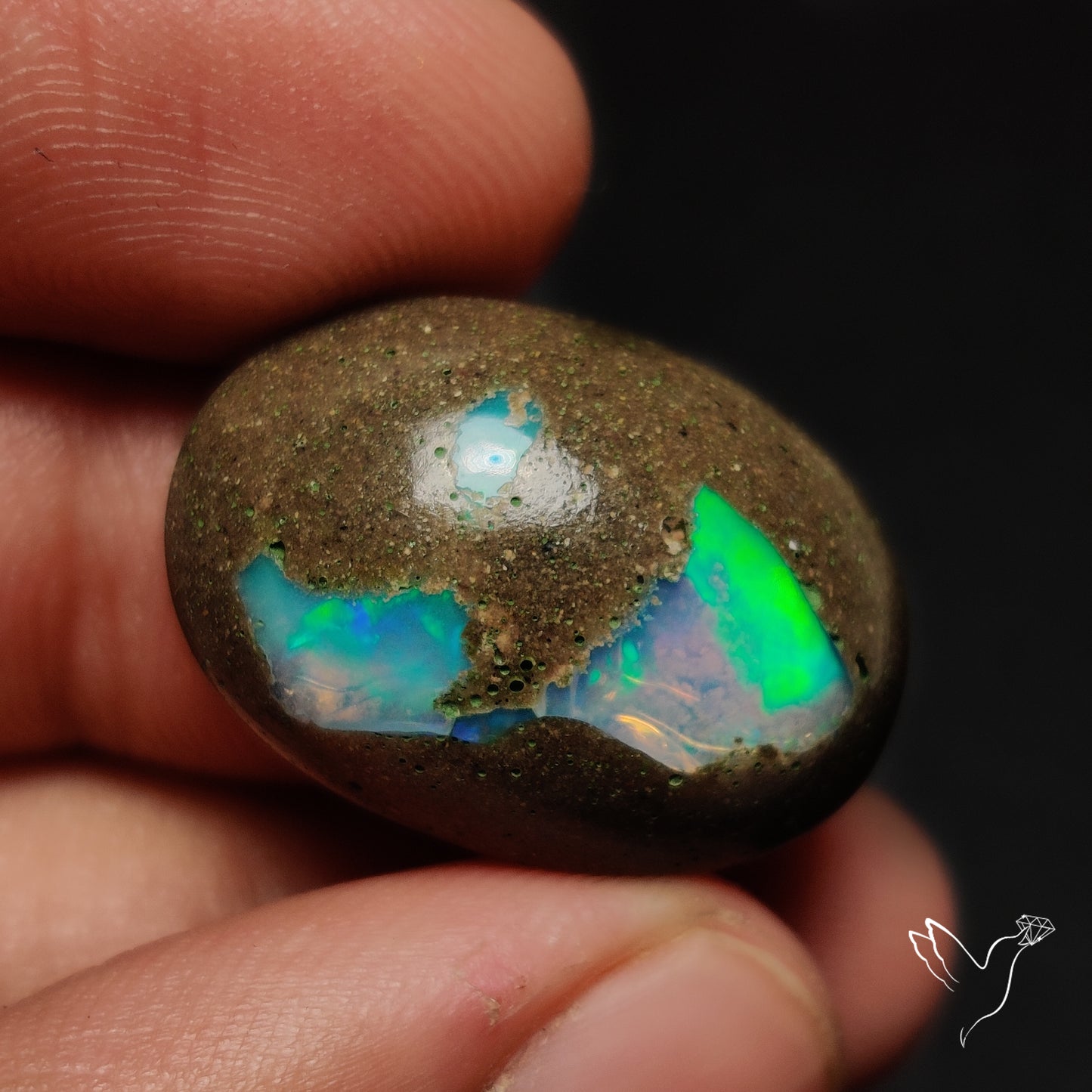 Galaxy Inlay Opal in Matrix