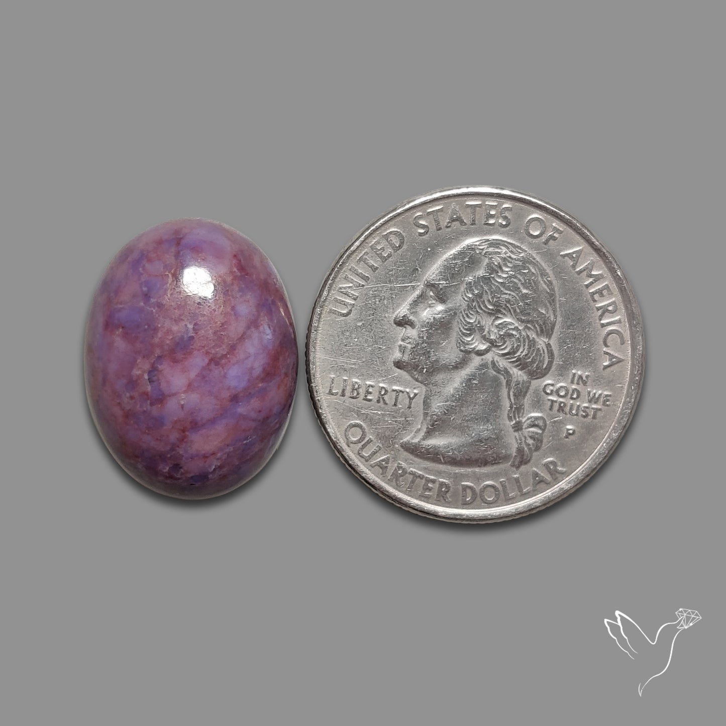 Deep Purple Jade Cabochon
