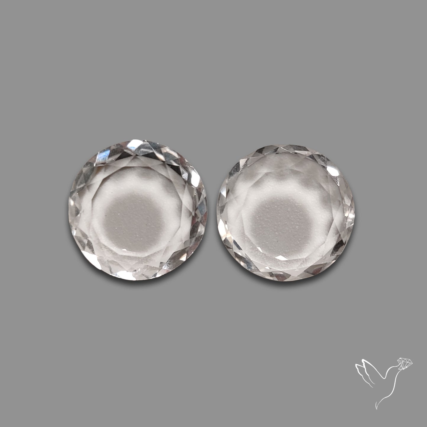 Buy Portrait Cut Himalayan Clear Quartz Pair N46717 Online at GemstonesForSale