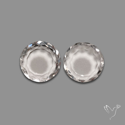 Buy Portrait Cut Himalayan Clear Quartz Pair N46717 Online at GemstonesForSale