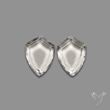 Buy Portrait Cut Himalayan Clear Quartz Pair N46718 Online at GemstonesForSale