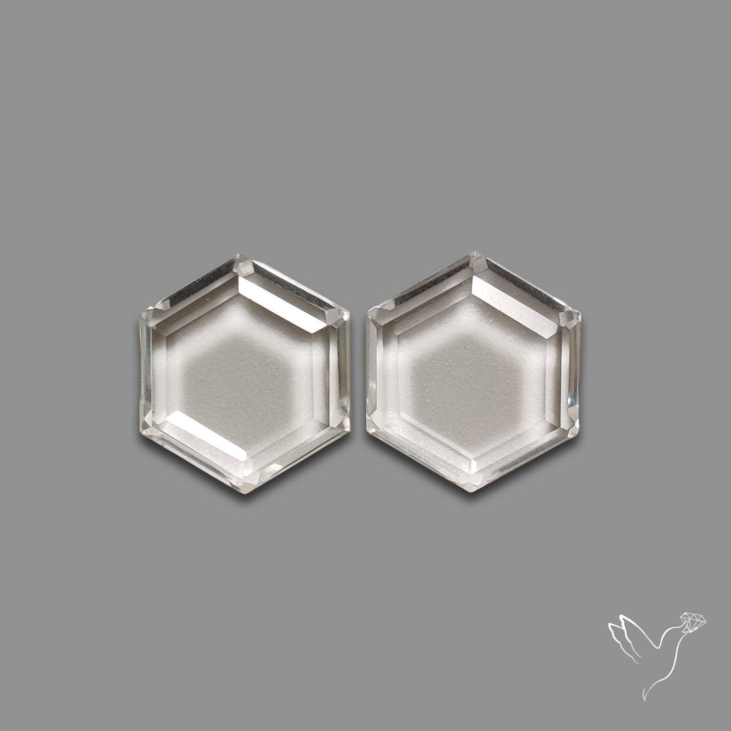 Buy Portrait Cut Himalayan Clear Quartz Pair N46720 Online at GemstonesForSale