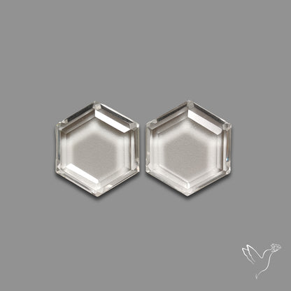 Buy Portrait Cut Himalayan Clear Quartz Pair N46720 Online at GemstonesForSale