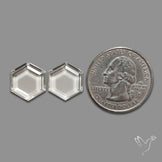 Portrait Cut Himalayan Clear Quartz Pair